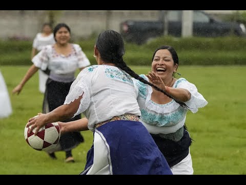 In this Ecuadorian village women weren't allowed to play football, so they invented their own sport