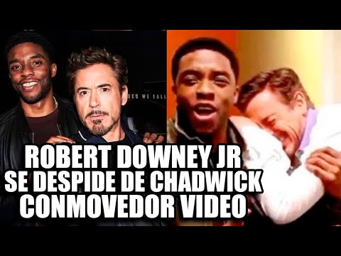 ROBERT DOWNEY JR CONMUEVE CON EMOTIVO VIDEO DE DESPEDIDA A CHADWICK BOSEMAN BLACK PANTHER