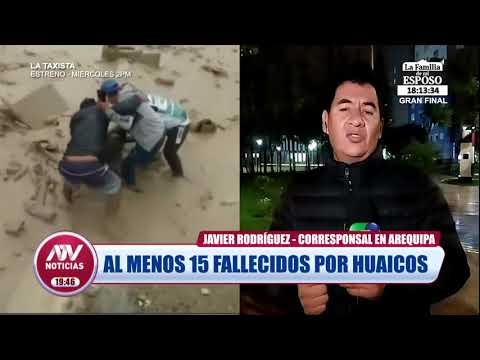 Arequipa: COEN confirma 15 fallecidos por huaicos en poblado de Secocha