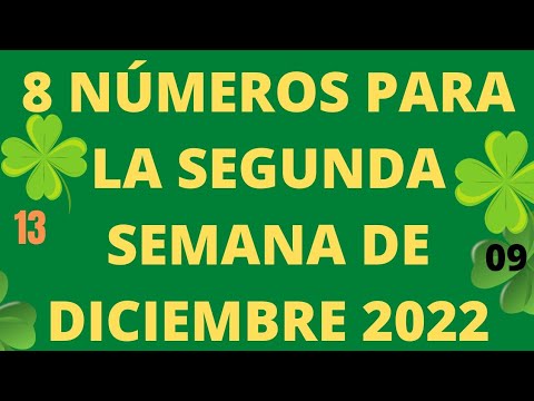 NÚMEROS que más SALEN en DICIEMBRE 2022/ Segunda semana