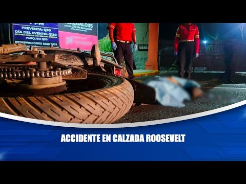 Accidente en calzada Roosevelt