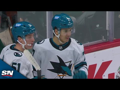 Sharks Michael Misa Buries Loose Puck To Score First Career NHL Goal