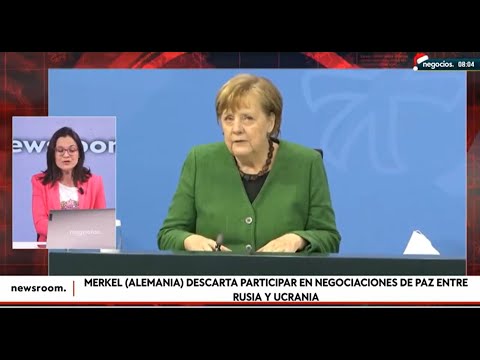 Merkel (Alemania) descarta participar en negociaciones de paz entre Rusia y Ucrania