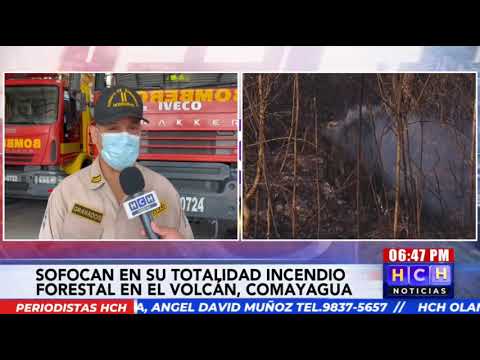 Se reporta incendio de grandes proporciones en aldea El Volcán en Comayagua