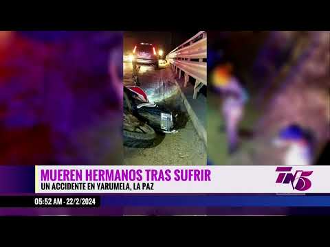 Hermanos muertos en accidentes vial en La Paz.