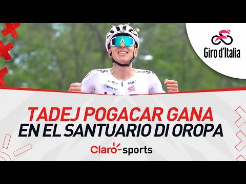 Giro de Italia 2024: Tadej Pogacar gana en el Santuario di Oropa y suma su primera victoria