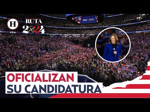 ¡Demócratas respaldan a Kamala Harris! Obtiene la nominación para la candidatura presidencial