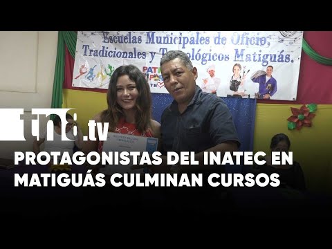 Entregan certificados a protagonistas de escuela de oficio en Matiguás - Nicaragua