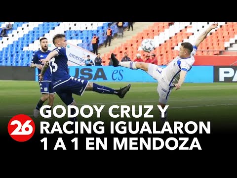 Godoy Cruz y Racing, empate vibrante en Mendoza por la Copa LPF