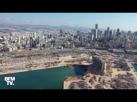 Beyrouth: ces images aériennes montrent l'ampleur des dégâts dans le port 18 jours après l'explosion