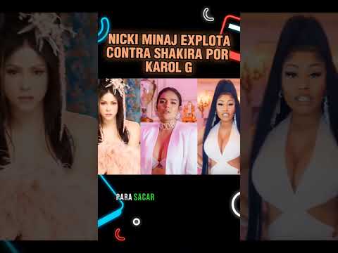 Nicki Minaj Explota contra Shakira por polémica con Karol G #shakira #karolg