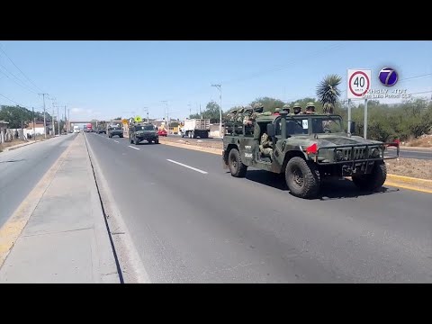 Más militares llegan a San Luis Potosí para combatir la inseguridad.