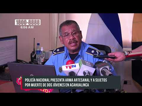 Presentan a sujetos por muerte de dos personas en Acahualinca, Managua - Nicaragua