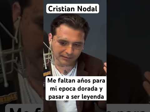 Cristian Nodal yo amo la música y reconozco que me faltan años para llegar a ser una leyenda musical