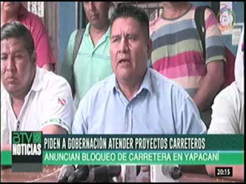 01032023   INTERCULTURALES PIDEN A GOBERNACION ATENDER PROYECTOS CARRETEROS   BOLIVIA TV