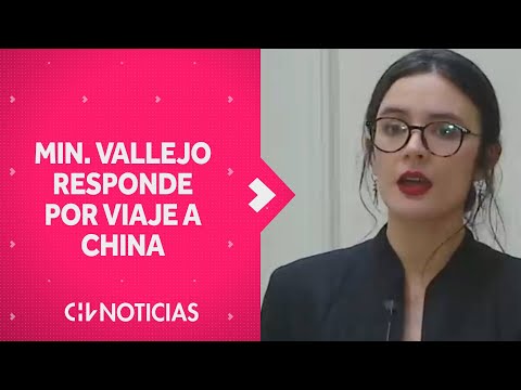 MINISTRA VALLEJO RESPONDE a polémica por su viaje a China en gira presidencial - CHV Noticias