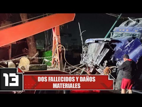 Dos fallecidos y daños materiales