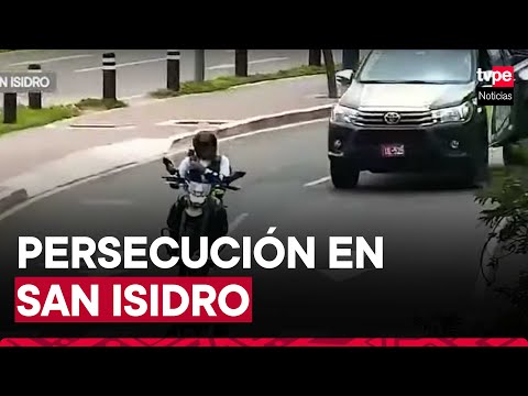 San Isidro: caen dos presuntos ladrones tras intensa persecución