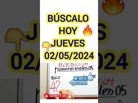 Números para hoy JUEVES 02/04/2024 #loteria #númerosreales_05_hoy #análisisdehoy #dineroparahoy