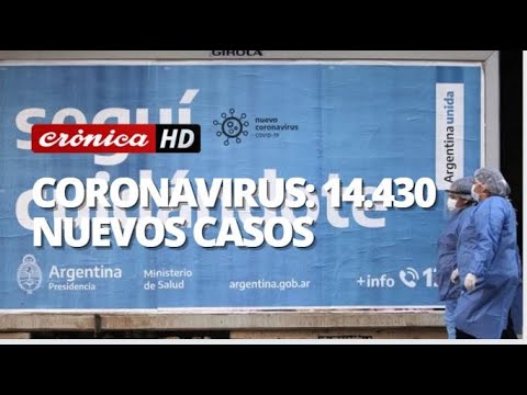 Coronavirus: 14.430 casos este jueves santo