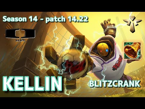 【KRサーバー/GM】DK Kellin ブリッツクランク(Blitzcrank) VS セナ(Senna) SUP - Patch14.22 KR Ranked【LoL】