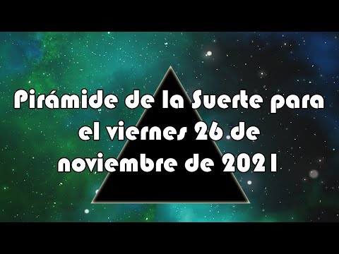 Lotería de Panamá - Pirámide para el viernes 26 de noviembre de 2021