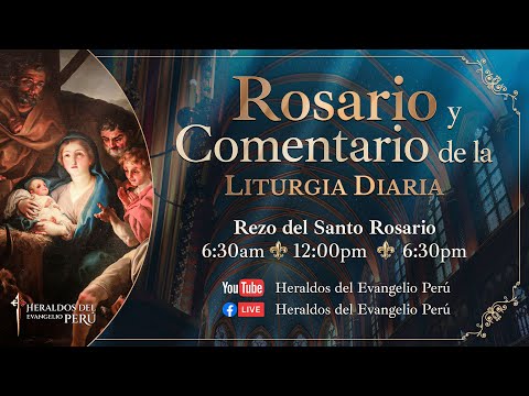 Santo Rosario EN VIVO y Comentario de la Liturgia | Lunes 01 de Julio 6:30pm