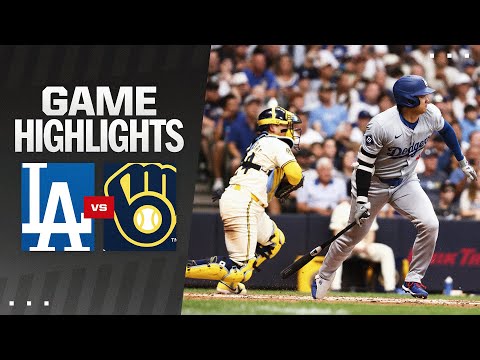 Dodgers vs. Brewers Game Highlights (8/12/24) | MLB Highlights