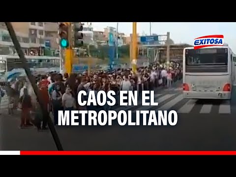 Caos en el Metropolitano: Reportan colapso del servicio tras cierre de estaciones y largas colas