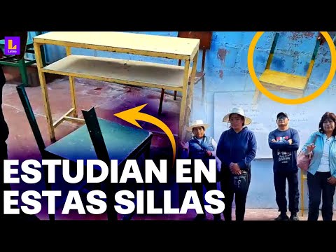 Escolares de Arequipa llevan clases en este precario ambiente: Padres demandan reubicación urgente