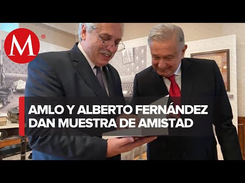 AMLO y Alberto Fernández protagonizan 'bromance' en Palacio Nacional