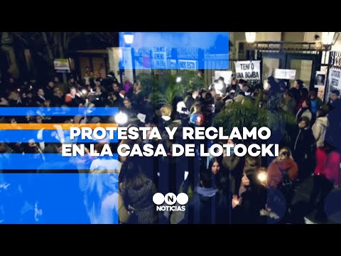 PROTESTA y RECLAMO en la CASA de LOTOCKI - Telefe Noticias