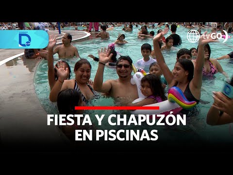 Fiesta y chapuzón en piscinas | Domingo al Día | Perú