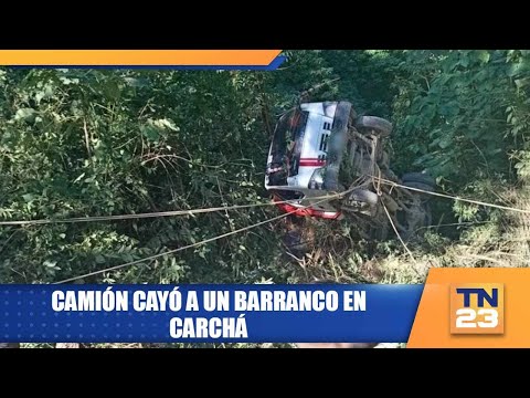 Camión cayó a un barranco en Carchá