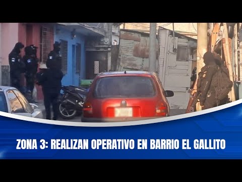 Zona 3: Realizan operativo en barrio El Gallito