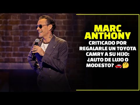 Marc Anthony Criticado por Regalarle un Toyota Camry a su Hijo: ¿Auto de Lujo o Modesto?