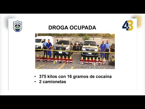 Más de 375 kilos de cocaína incautados en Managua