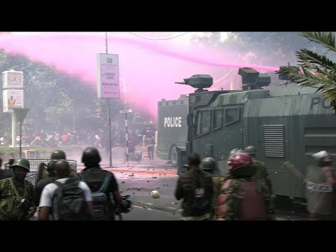 Kenya: des canons à eau, des arrestations, lors d’une manifestation antigouvernementale | AFP Images