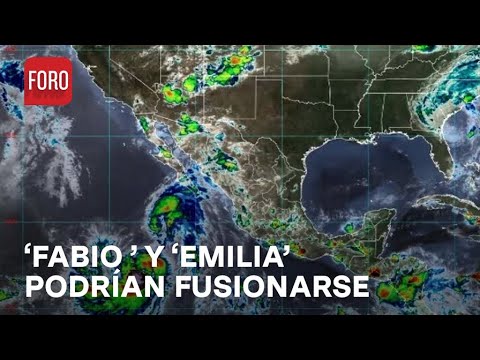 SMN alerta fusión de tormentas tropicales Emilia y Fabio para formar un ciclón poderoso - Hora 21