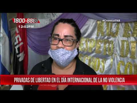 Privadas de libertad de Tipitapa conmemoran día internacional de la no violencia - Nicaragua