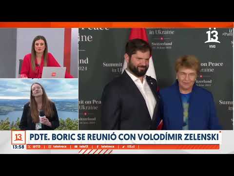 Presidente Boric se reunio? con Volodi?mir Zelenski en gira por Europa