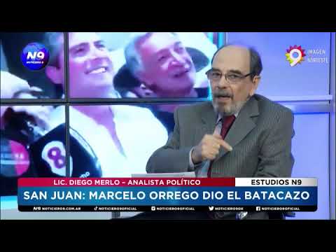 SAN JUAN: MARCELO ORREGO DIO EL BATACAZO  - NOTICIERO 9