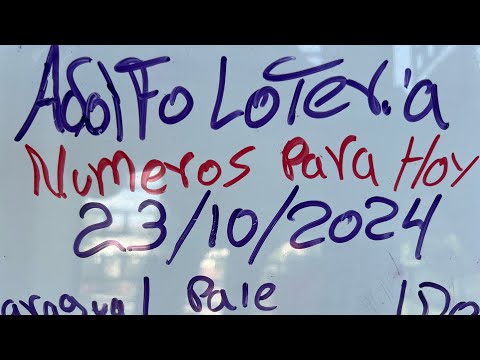 NÚMEROS DE HOY 23/10/2024 Bingo ((61)) Leisa Adolfo lotería