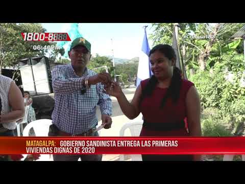 Alcaldía de Matiguás entregan las primeras viviendas dignas del 2020 – Nicaragua