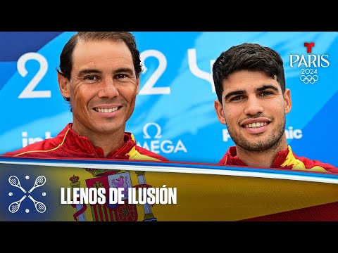 Rafa Nadal y Carlos Alcaraz, ilusionados de representar a España en París 2024