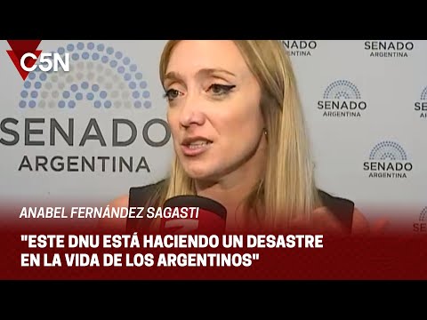ANABEL FERNÁNDEZ SAGASTI: Este DNU está haciendo un DESASTRE en la vida de los ARGENTINOS