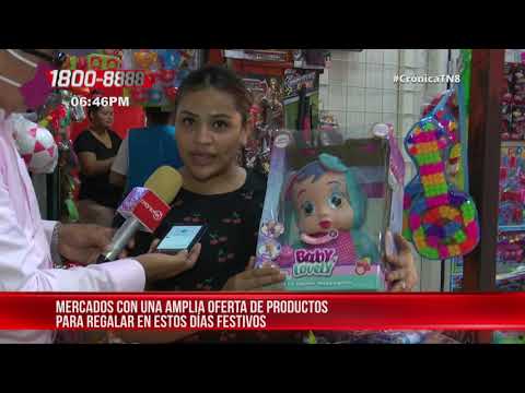 Mercados de Nicaragua abastecidos de detalles para regalar esta Navidad