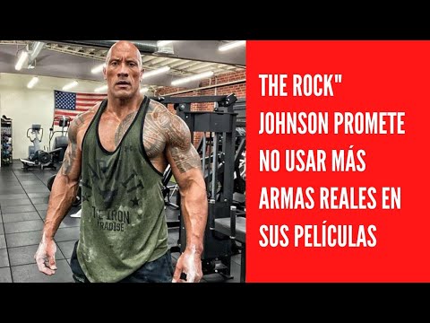 The Rock Johnson promete no usar más armas reales en sus películas