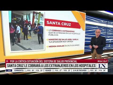 Santa Cruz le cobrará a los extranjeros en los hospitales; por la critica situación de la provincia