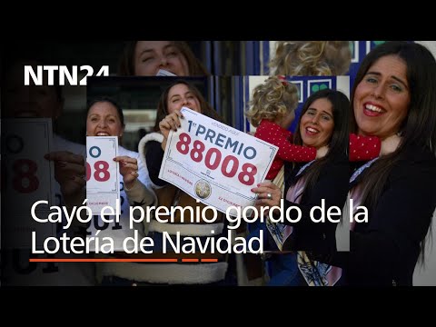 ¡Cayó el Gordo! Este fue el número ganador del premio gordo de la Lotería de Navidad en España